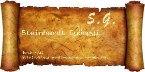 Steinhardt Gyöngyi névjegykártya