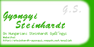 gyongyi steinhardt business card